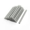 Unique Bargains 24 Pcs 7mm Dia 100mm Long Crafting Models Silver Tone Hot Melt Glue Stick