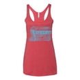 thumbnail image 2 of Wild Bobby Ford Shelby Cobra Retro Blue Logo Women Tri-Blend Racerback Tank Top, 2 of 6