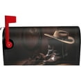 thumbnail image 6 of Vintage American Western Cowboy Hat and Boot Mailbox Covers Magnetic Post Box Cover Wraps Standard Size 21x18 Inches for Garden Yard Decor, 6 of 6