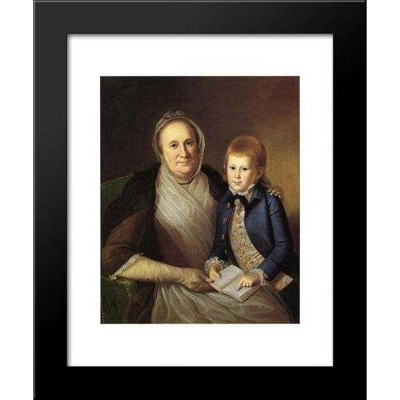 Mrs. James Smith and Grandson 20x24 Framed Art Print by Peale, Charles Willson