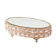 thumbnail image 1 of Soporte de tarta con Espejo Bandeja de Postre de para Magdalenas Pedestal de Cristal perfecl Soporte para tartas con espejo ovalado, 1 of 8