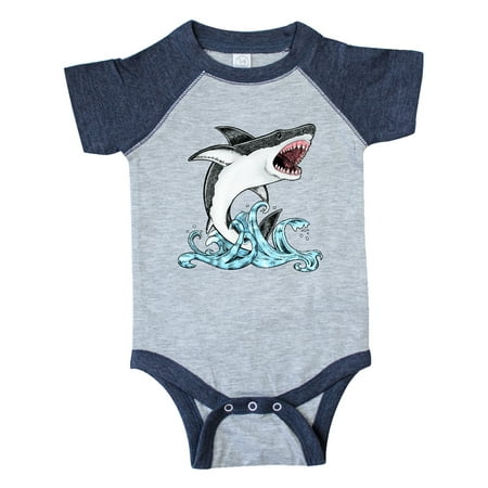 

Inktastic Great White Shark Jumping Gift Baby Boy or Baby Girl Bodysuit