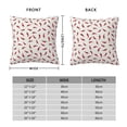 thumbnail image 2 of Pofeuu Chili Print Double-sided plush pillowcase Square Throw Pillow Covers Pillows Cover for Living Room Bedroom Sofa Couch Cushion Cover（No pillow core）-18"x18", 2 of 7
