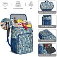 thumbnail image 5 of Travel Cooler Bag - Dog with Flowers Camping Beer Cooler Backpack with Bottle Opener- Waterproof Insulated Picnic Backpacks - Cooler Bag for Beach, 5 of 6