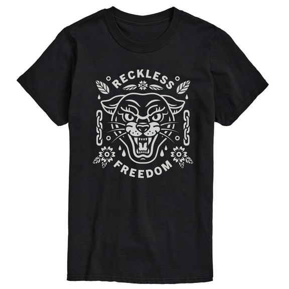 Instant Message - Reckless Freedom Panther - Men's Short Sleeve Graphic T-Shirt