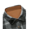 thumbnail image 6 of Youclos Long Sleeve Flannel Plaid Checkered Shirts for Men Casual Button Up Shirt, 6 of 8