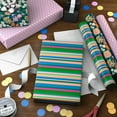 thumbnail image 2 of Hallmark Wrapping Paper Mini Rolls, 3-Pack (Stripes, Wildflowers, Pink Polka Dots) for Birthdays, Mother's Day, Bridal Showers, Any Occasion - 45 Sq. Ft. Total, 2 of 4