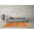 thumbnail image 3 of Ahgly Company Indoor Round Oriental Orange Modern Area Rugs, 8' Round, 3 of 4