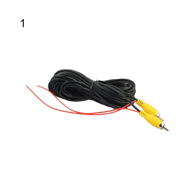 RCA Male to Male Audio Cable HiFi Speaker Video AV Cord for Car Rearview Camera- 6 m