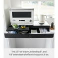 thumbnail image 5 of Yamazaki Home Countertop Drawer with Pull-Out Shelf - Wide, Black, Steel, 5 of 7