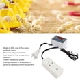 thumbnail image 3 of Temperature Controller Thermostat, US Plug 110-220V 0.1 Degrees Celsius  High Accuracy -50~110 Degrees Celsius  Digital Temperature Controller  For Equipment Chassis, 3 of 8