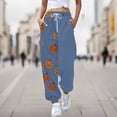 thumbnail image 2 of BODOAO Halloween Sweatpants Women 2025 High Waisted Cinch Bottom Baggy Active Joggers Pants Novelty Lounge Bottoms Pockets Sweatpants Joggers Pants Workout Yoga Pants Light Blue 4Xl, 2 of 6