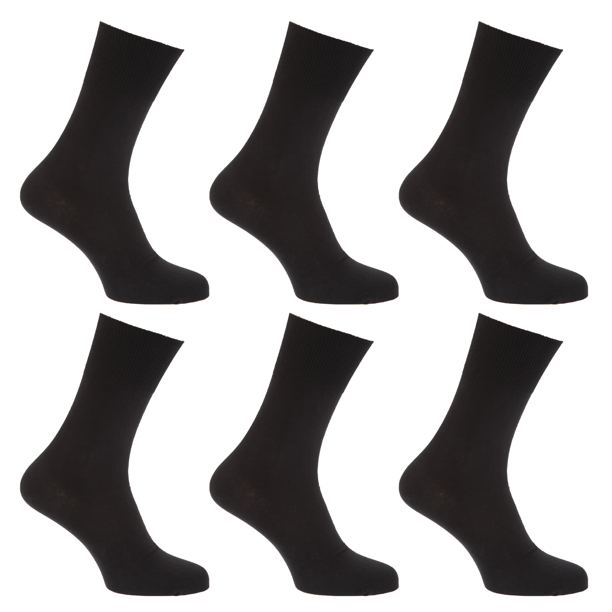 New Men's Non Elastic Bamboo Seam Free Toe Diabetic Gentle Soft Top Grip Sock