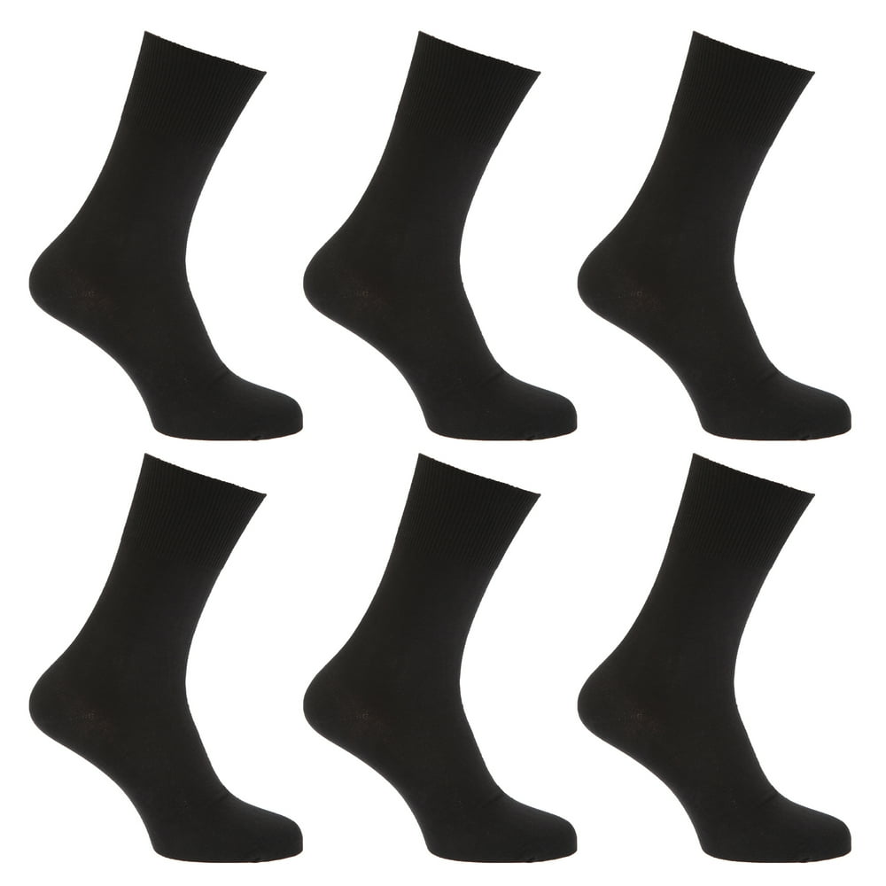 Universal Textiles Mens Stay Up Non Elastic Diabetic Socks (Pack Of 6