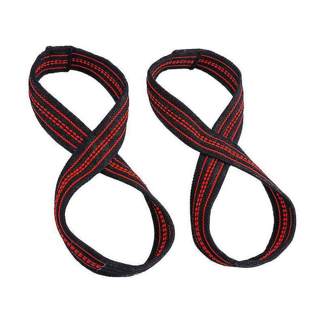 2 uds figura 8 correas de levantamiento de pesas Deadlift correa de muñeca Pull-ups soporte de muñeca gimnasio Baobao