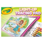 Crayola® Pink Light Up Tracing Pad – Creative Drawing and Tracing Kit with Colored Pencils, Tracing Sheets, and Graphite Pencil for Kids Ages 6+