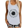 thumbnail image 1 of Birdeem Débardeurs à Imprimé Amusant pour Femmes, Coupe Ajustée, Col Rond, Sans Manches, Tuniques, T-Shirts, 1 of 1
