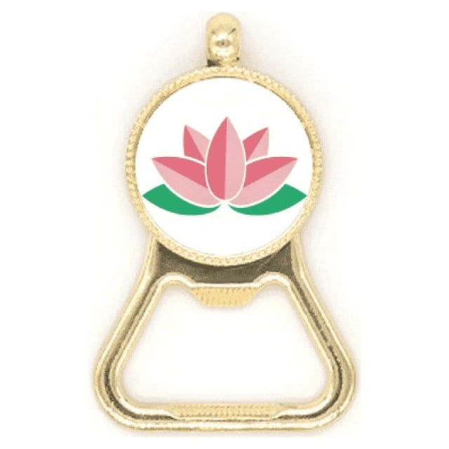 Flower Lotus Lotus Flower Beer Bottle Cap Opener Stainless Steel Key Chain