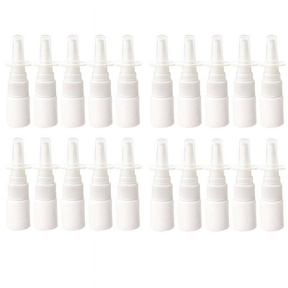 40Pcs 10Ml Bottle Refillable Plastic Mist Nose Nasal Sprayer