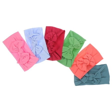 6 Pcs Baby Headband Accesorios Para El Cabello De Niñas Hair Tie Headbands Accessories Infant Girl Kids Elastic Nylon Child