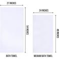 thumbnail image 7 of Utopia Towels 6 Pack Medium Bath Towel Set, 24 by 48 Inches, 500 GSM 100% Ring Spun Cotton, Lightweight and Highly Absorbent Quick Drying Premium Towels for Hotel, Spa and Bathroom, White, 7 of 7
