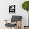 thumbnail image 2 of Lone Figure Abstract Monochrome Vintage Black White Artwork Framed Wall Art Print A4, 2 of 4