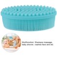 thumbnail image 1 of Cepillo de masaje de silicona suave multiusos para bebés 2 en 1, champú para baño, cuero cabelludo, azul, dos piezas ZefeiWu 8390614878686, 1 of 1