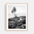 thumbnail image 2 of Heisler Park 02 B&W - Laguna Beach California Photography Black and White Palm Tree Coast Ocean Tropical Landscape Seascape Unframed Wall Art Print 5 x 7 inches, 2 of 4
