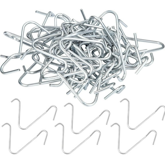100-Pack T Post Clips,Happon T Post Wire Clips,Galvanized Steel Fence Clips for Securing Wire Garden Farm Highway Sport Fences Easy Attachment