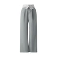 thumbnail image 7 of New Women's Chic Pants y2k Women's Low Waist Wide Leg Loose Loose Bottoms Women's Pants-As photo shows-L, 7 of 7