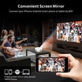 thumbnail image 6 of lulshou 5G WiFi Bluetooth 4K Super HD Smart Projector High Brightness Blue Light Eye Protection Support for Android/iOS/PC Wireless Same Screen Sharing, 6 of 7