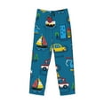 thumbnail image 4 of Daiia Men'S Transportations With Buildings Pants,Bottoms Sleep Lounge,Pajama Pants,Pj Bottoms Drawstring And Pockets-Large, 4 of 9