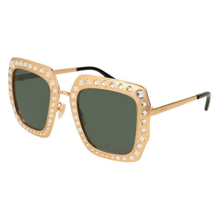 Gucci Square Polarized Sunglasses GG0115S 006 52