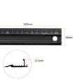 thumbnail image 2 of Unique Bargains Aluminum Alloy Straight Ruler with Anti Slip, 60cm, Black, 2 Count, 2 of 6