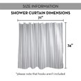 thumbnail image 7 of Creative Products Navy Uneven Stripes 71x74 Shower Curtain, 7 of 7