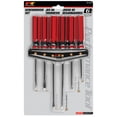 thumbnail image 6 of Performance Tool W1785 6 Pc. Screwdriver Set - Phillips, Slotted, Alloy Steel Shafts, Chrome-Plated, Fluted Handles, Added Length for Hard-to-Reach Fasteners, Red/Black, 6 of 6