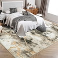 thumbnail image 4 of Garvee 9'x12' Modern Abstract Area Rugs Marble Design Accent Carpet, Distressed Print Rug Washable Rug with Non-Slip Backing Ultra-Soft Low Pile Indoor Rug for Living Room Bedroom Office, Brown, 4 of 8