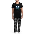 thumbnail image 4 of CafePress - Heart And Thistle Women's Dark Pajamas - Women's Short Sleeve Print T-Shirt and Pants Dark Cotton Pajama Set, 4 of 7