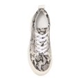 thumbnail image 3 of JSlides COURTO Lace-up Rounded Toe Low Top Platform Sneakers, OFF WHT/BLK Snake (OFF WHT/BLK EMB, 8.5), 3 of 4