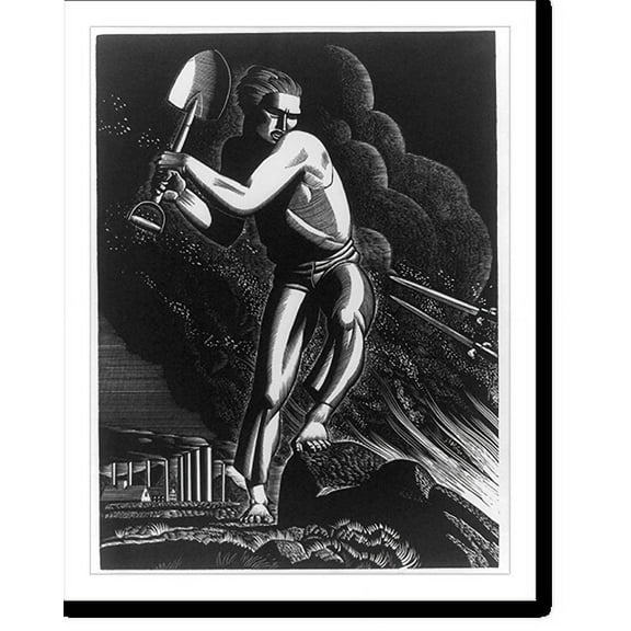 Historic Print, [Workers of the world, unite!].Rockwell Kent., 16" x 20"