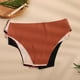 thumbnail image 4 of Gibobby Ropa interior bikini elástica para mujer Traceless Sports Fitness Tanga T Pantalones Bragas Mujer Cintura Transpirable Calzoncillos de secado rápido Sentido de mujer C(Beige, XXXL), 4 of 5