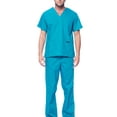thumbnail image 3 of Dagacci Medical Uniform Unisex Scrubs Set Scrub Top and Pants, 3 of 5