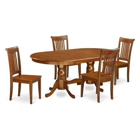 East West Furniture Plainville 5 Piece Windsor Dining Table Set ... East West Furniture Plainville 5 Piece Windsor Dining Table Set ...