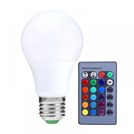 

LED Light Bulbs Dimmable E27 LED Light Bulb 5W RGBW Color Changing Light Bulb with Remote Control Decorative Lights Mood Light Bulb Great for Home Decor Stage Party and More