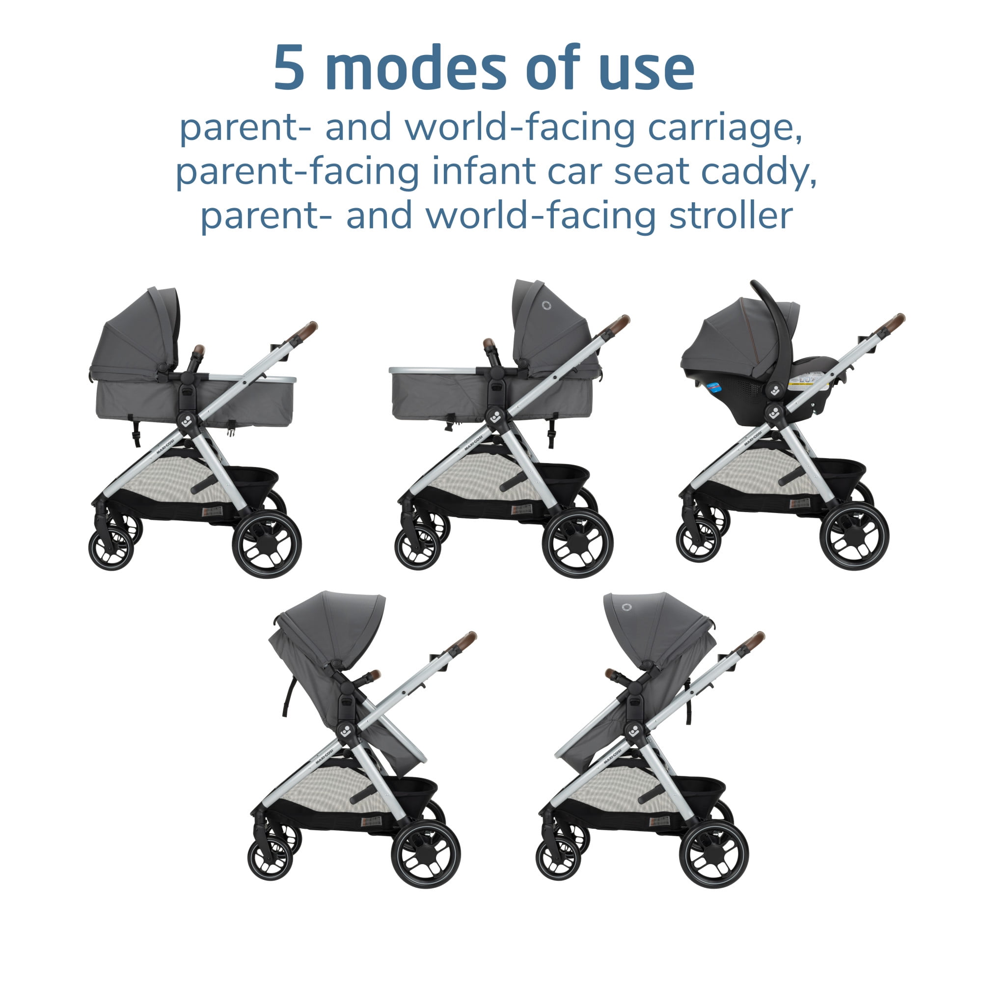 Maxi-Cosi Siena Luxe Modular Travel System, Travertine