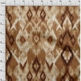 thumbnail image 4 of oneOone Velvet Brown Fabric Flame Stitch Craft Projects Decor Fabric Printed By The Yard 58 Inch Wide, 4 of 4