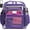 Transparent Purple Rhino, variant on Clear Backpack Heavy Duty has TSA Lock, 2-WAY Zipper. PVC Transparent Backpack Is - H18''xW14''xD8 - Purple