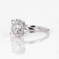 thumbnail image 5 of Cora Jewellery 10x8MM Oval Moissanite Engagement Ring For Women, Hidden Halo Ring, 14K White Gold, 5 of 7