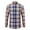 Multicolor, variant on Jgppe Men's Plaid Shirts Button down Cotton Comfy Long Sleeve Dress Shirts Uniform Business