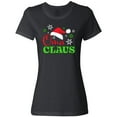 thumbnail image 3 of Inktastic Oma Claus with Christmas Santa Hat and Snowflakes Women's T-Shirt, 3 of 5